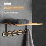 جالباسی آلومینیوم - چوب مدل مارال اطلس کد 427