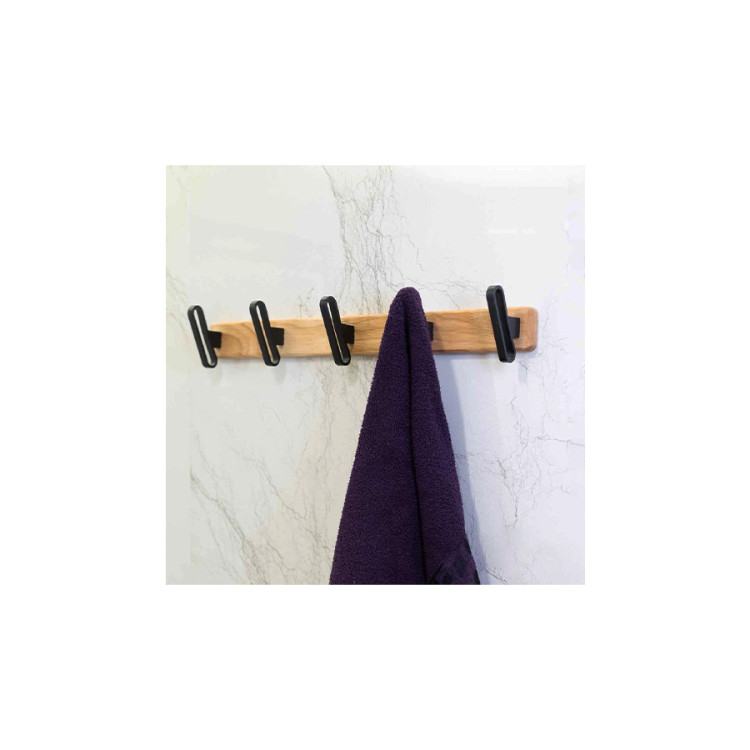 دیوارکوب 5 شاخه آلومینیوم- چوب مدل آناهیتا اطلس کد 435