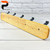 دیوارکوب 5 شاخه آلومینیوم- چوب مدل هما اطلس کد 429