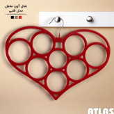 شال آویز مخمل مدل قلبی اطلس کد 318