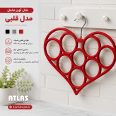 شال آویز مخمل مدل قلبی اطلس کد 318