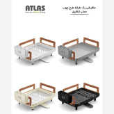جاظرفی یک طبقه مدل شقایق طرح چوب اطلس کد 470